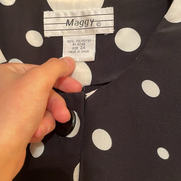 COPY - Black And White Bubble Midi Dress - Picture 4 of 4